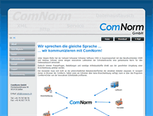 Tablet Screenshot of comnorm.ch